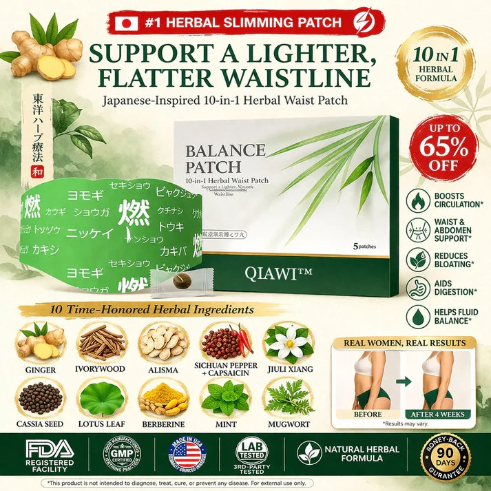 QIAWI™ 10-in-1 Ancient Japanese Navel Patch: The Ultimate Metabolic Reset for Permanent Fat Elimination