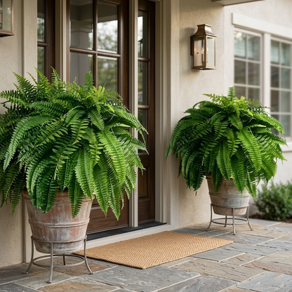 🔥 On Sale Only Today 🌱 UV Resistant Ferns Artificial Plants Large for Planters, Office & Home Decor, Outdoor & Indoor