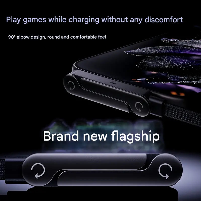 Invisible Holder Charger Cable with Stand-240w super fast charging