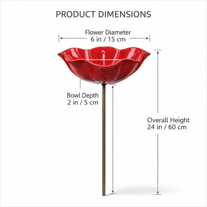 💥🌸Transform Your Garden Instantly 🎁Handmade Metal Flower Garden Stake🐦