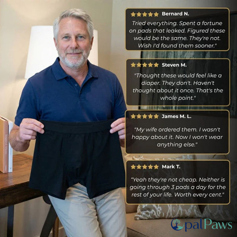 Men’s Washable Incontinence Boxer Briefs（5.11