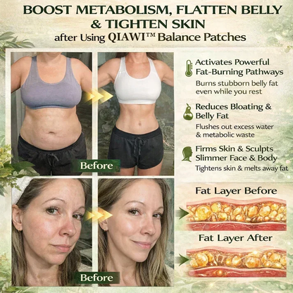 QIAWI™ 10-in-1 Ancient Japanese Navel Patch: The Ultimate Metabolic Reset for Permanent Fat Elimination