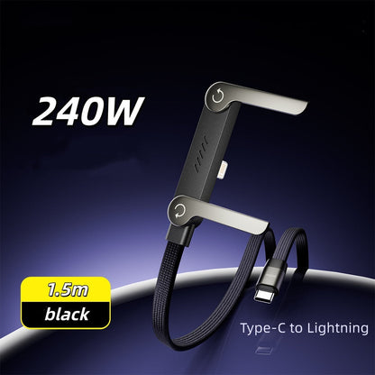 Invisible Holder Charger Cable with Stand-240w super fast charging
