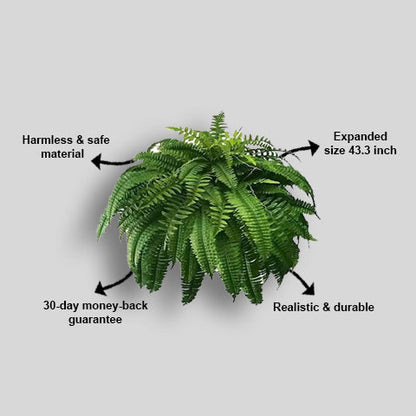 🔥 On Sale Only Today 🌱 UV Resistant Ferns Artificial Plants Large for Planters, Office & Home Decor, Outdoor & Indoor