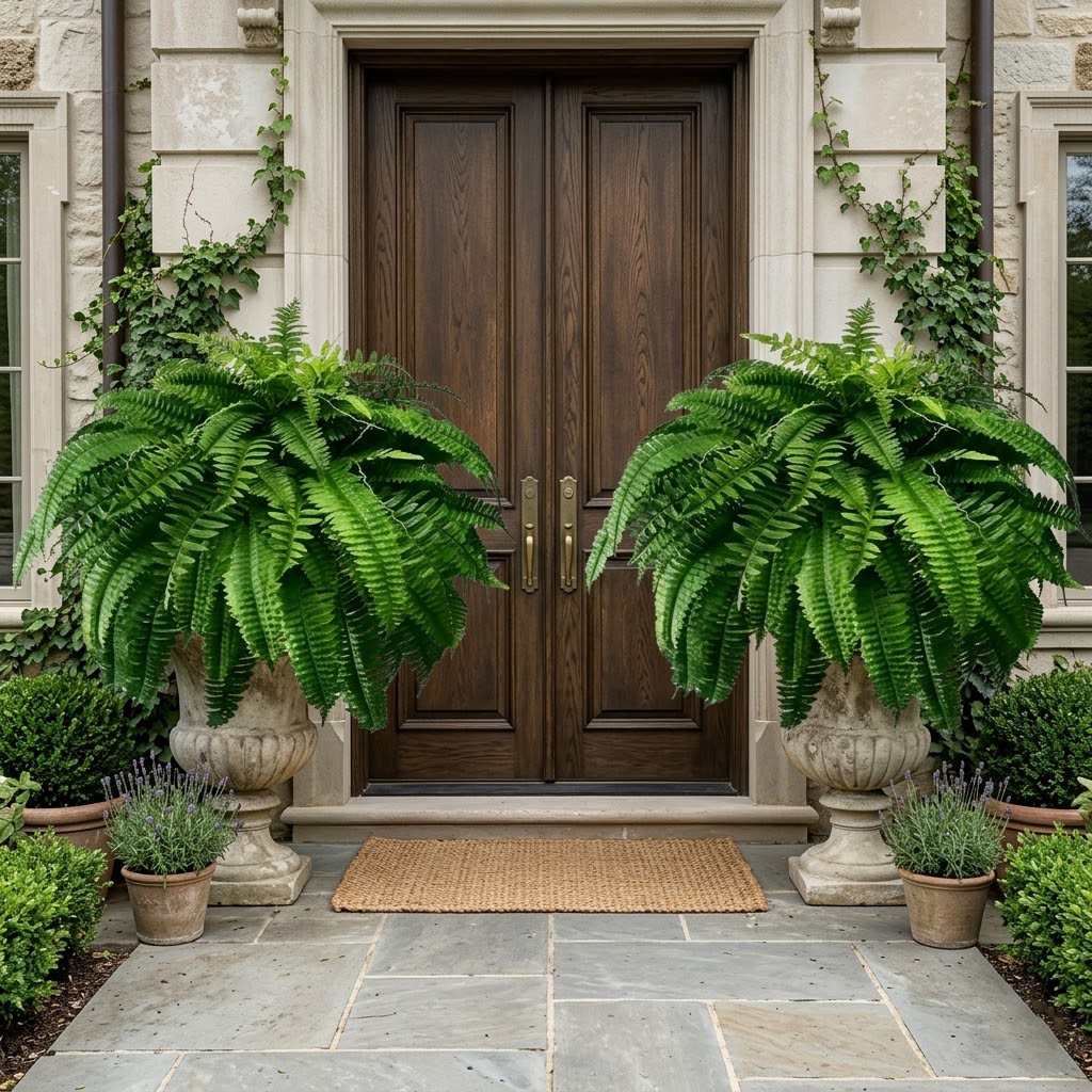 🔥 On Sale Only Today 🌱 UV Resistant Ferns Artificial Plants Large for Planters, Office & Home Decor, Outdoor & Indoor
