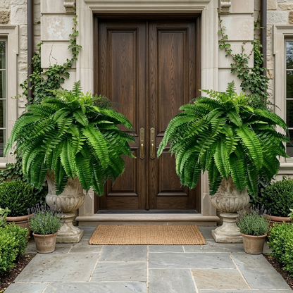 🔥 On Sale Only Today 🌱 UV Resistant Ferns Artificial Plants Large for Planters, Office & Home Decor, Outdoor & Indoor